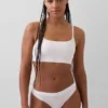 Organic Stretch Cotton Logo Bralette