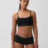 Organic Stretch Cotton Logo Bralette