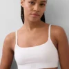 Organic Stretch Cotton Logo Bralette
