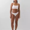 Organic Stretch Cotton Logo Bralette