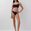 Organic Stretch Cotton Logo Bralette