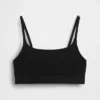 Organic Stretch Cotton Logo Bralette