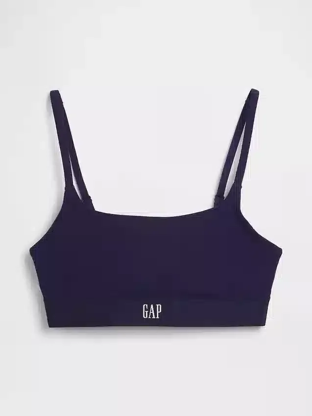 Organic Stretch Cotton Logo Bralette