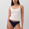 Organic Stretch Cotton Logo Thong