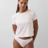 Organic Stretch Cotton Logo Thong