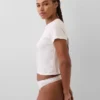 Organic Stretch Cotton Logo Thong