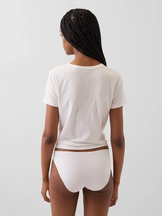 Organic Stretch Cotton No Show Bikini