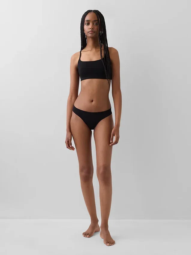 Organic Stretch Cotton No Show Bikini