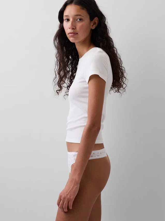 Organic Stretch Cotton Thong