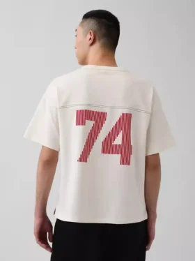 Ouigap Heavyweight Crop Logo T-Shirt