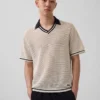 Ouigap Mesh Polo Sweater