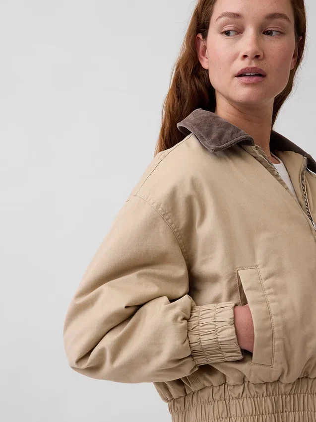 Oversized Bomber Jacket