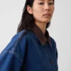 Oversized Denim Car Coat