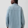 Oversized Denim Shirt Jacket
