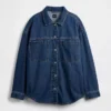 Oversized Denim Shirt Jacket
