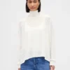 Oversized Pointelle Turtleneck
