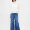 Oversized Pointelle Turtleneck