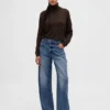 Oversized Pointelle Turtleneck