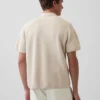 Oversized Quarter-Zip Pocket Polo Sweater
