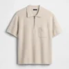 Oversized Quarter-Zip Pocket Polo Sweater