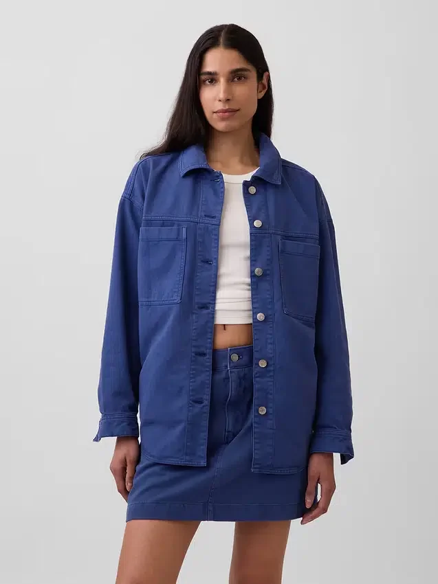Oversized Shirt Jacket