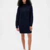 Oversized Turtleneck Mini Sweater Dress