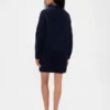Oversized Turtleneck Mini Sweater Dress