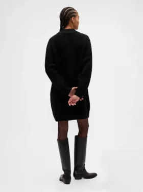 Oversized Turtleneck Mini Sweater Dress