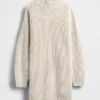 Oversized Turtleneck Mini Sweater Dress