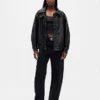 Oversized Vegan Leather Jacket