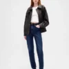 Oversized Vegan Leather Jacket