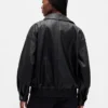 Oversized Vegan Leather Jacket
