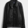 Oversized Vegan Leather Jacket