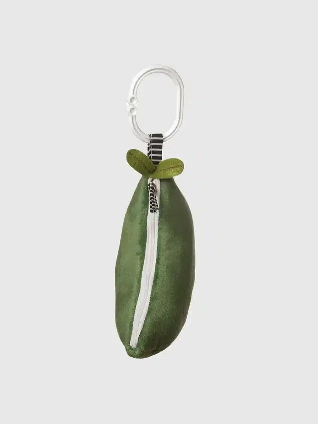 Peas in a Pod Baby Rattle and Squeaker Travel Toy