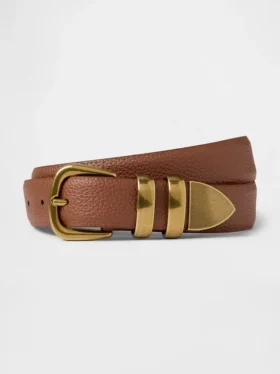 Pebbled Leather Belt