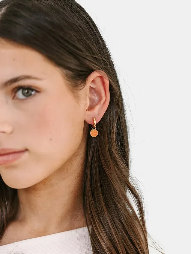 Pierced Co Basketball Charm for Huggie Earrings