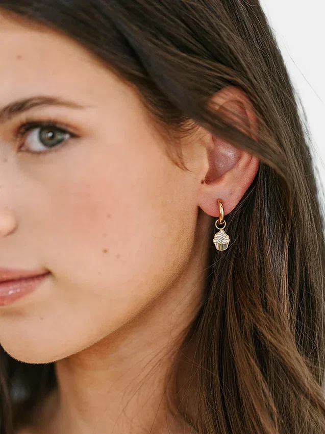 Pierced Co Birthday Party Charm for Huggie Earrings