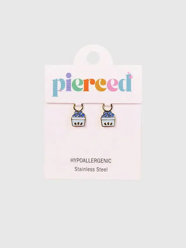 Pierced Co Blueberry Charms for Huggie Earrings