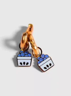 Pierced Co Blueberry Charms for Huggie Earrings