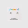 Pierced Co Cat Screwback Earrings