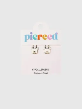 Pierced Co Dog Charms for Huggie Earrings