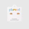Pierced Co Dog Screwback Earrings