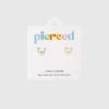 Pierced Co Dog Screwback Earrings
