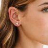 Pierced Co Heart Duo Screwback Earrings