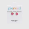 Pierced Co Hot Pink Flower Charm for Huggie Earrings