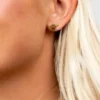 Pierced Co Paw Print Screwback Earrings