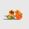 Pierced Co Pea Pod / Tomato Screwback Earrings