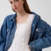 Pintuck Drop-Waist Mini Dress