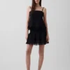 Pintuck Lace-Trim Easy Mini Skort