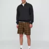 Plaid Canvas Shorts